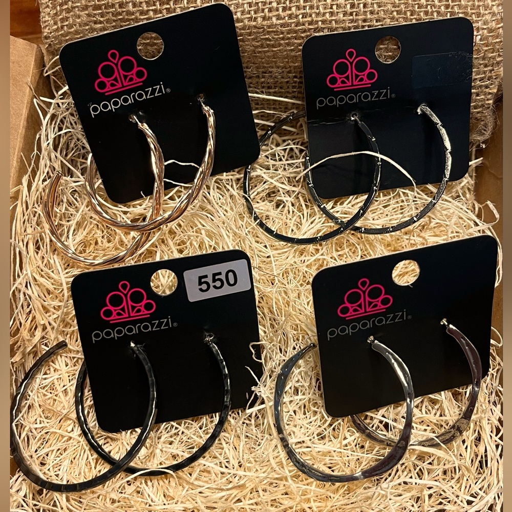 Paparazzi Earrings (4) sets